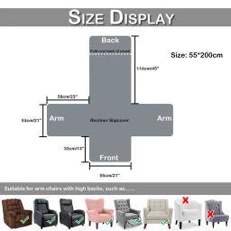 Acolchoado Anti-desgaste Reclinável Sofá Capa para Cães Animais Crianças Anti-Slip Couch Almofada Slipcover Poltrona Móveis Protector Lavável - Image 6