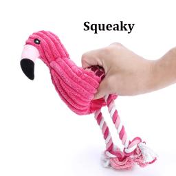 Pelúcia veludo Squeaky brinquedos para cães, forma animal, brinquedo bonito do cão, mordida resistente, pequeno e grande cachorro, acessórios Pet - Image 2