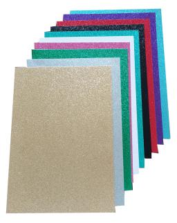15 folhas a4 tamanho 200gsm autoadesivo glitter cardstock papel para artesanato diy, cupcake topper, aniversário e decorações de festa de casamento - Image 6