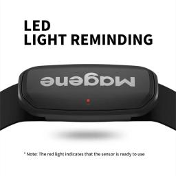 Magene-Bluetooth Sensor de Frequência Cardíaca, Atualização ANT, H64 HR Monitor, Alça no peito, Modo Dual, Computador, Bicicleta, Sports Band Belt, H303 - Image 2