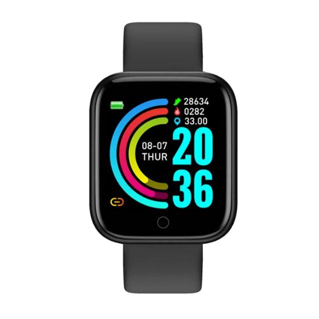 Relógio Digital Smart Sport com Tela Colorida, Monitoramento de Frequência Cardíaca e Pressão Arterial para Homens e Mulheres - Disponível com Conexão Bluetooth