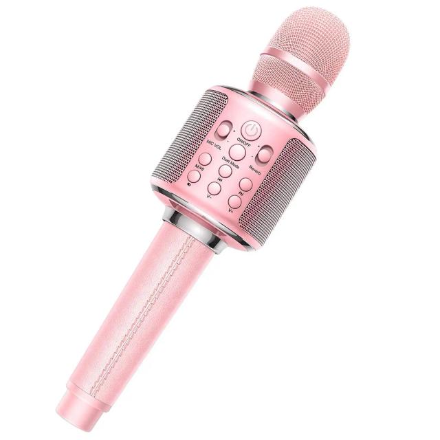 GOODAAAA Microfone de Karaoke Portátil Bluetooth Dual Sing 5W