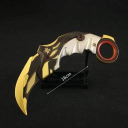 Valorant Karambit Campeões Brinquedo para Meninos, Modelo de Arma Balisong Facas Garra de Liga, Espada Cosplay Periférica, Presentes Boneca, 16cm, 2023 - Image 1