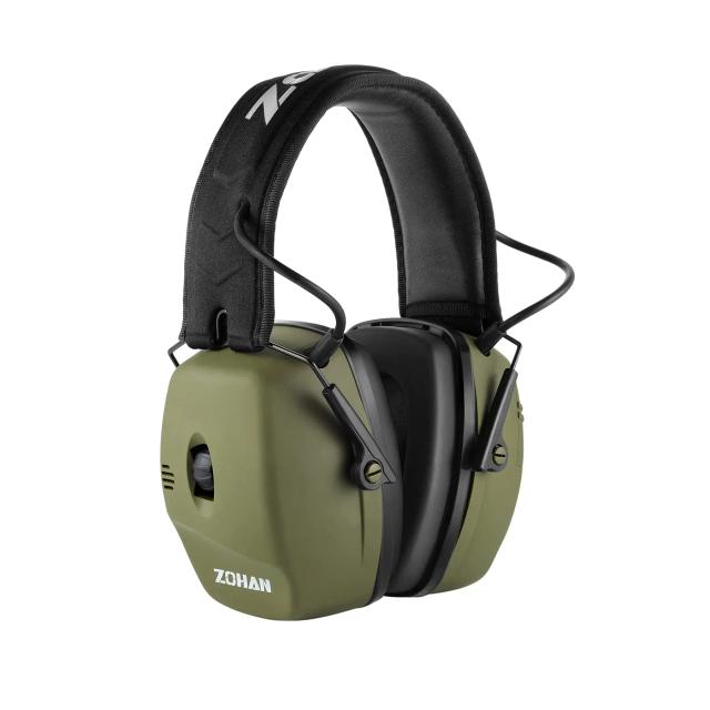 Protetores Auriculares Eletrônicos Zohan com Cancelamento Ativo de Ruído - Ideal para Caça e Atividades ao Ar Livre com Proteção Auditiva de 30 dB