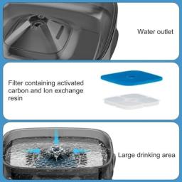 Fonte de água automática para vários gatos ou cães, distribuidor de bebidas, capacidade super grande, 2.4Gal, 304oz, 9L - Image 4