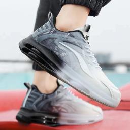 Tênis Amortecedor Respirável para Homens e Mulheres, Calçado Cesta Preta, Corrida ao Ar Livre, Esporte Casual, Basquete, Moda - Image 6