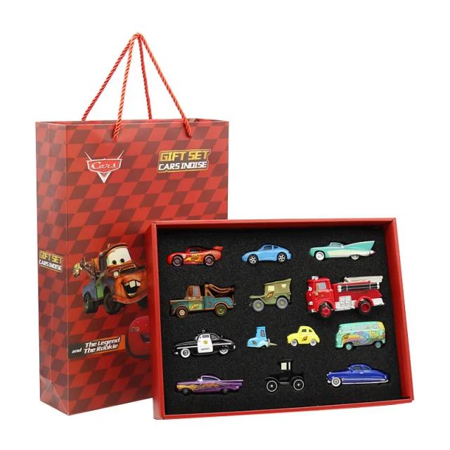 Disney Pixar Cars Caixa de Presente Metal Diecast Relâmpago McQueen Modelo Carro Brinquedo 8/13/15 Peças