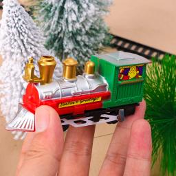 Conjunto de brinquedos de trem elétrico para crianças, quebra-cabeça divertido, DIY artesanal montado, presente de Natal interativo, festa - Image 3