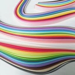 Filigrana Long Stiff Quilling Conjunto de Tiras de Papel, Mix Craft Belching, Arte DIY, 24 Cores, 3 PCs, 5mm, 2 Pacotes, 10mm, 1 Pacote, 24 Cores - Image 2