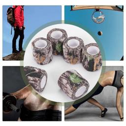 Fita de camuflagem auto-adesiva para camping, caça, bicicleta, telescópio, estiramento, envoltório escopo, 6 rolo - Image 5