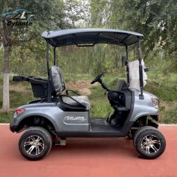 Design de luxo 2/4/6 assento carrinho de golfe casa elevador lítio carrinho de caça de golfe 48v/72v multi-purpose carro caça carrinho de golfe elétrico - Image 3