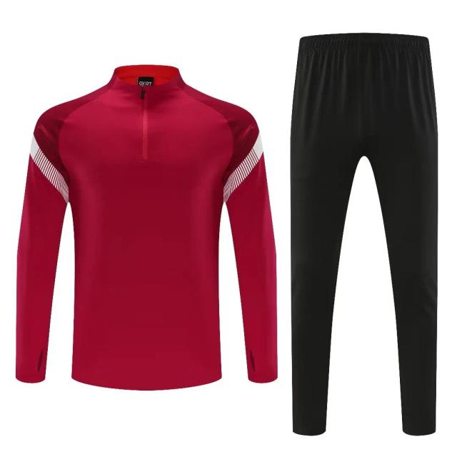 Conjunto Esportivo Americano para Homens e Crianças: Jaqueta com Zíper, Camisa de Treino e Calças para Fãs do Futebol