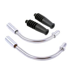 Macarrão de freio em v para bicicleta, tubo curvo, guia de cabo, mangas de cabeça de borracha, mangueira de freio, peças de bicicleta, acessório, extremidades de alumínio, mountain bike - Image 3