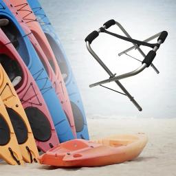 Cremalheira do armazenamento da canoa, suporte dobrável do caiaque, suporte portátil para o armazenamento interno e exterior, acessórios das canoas - Image 3