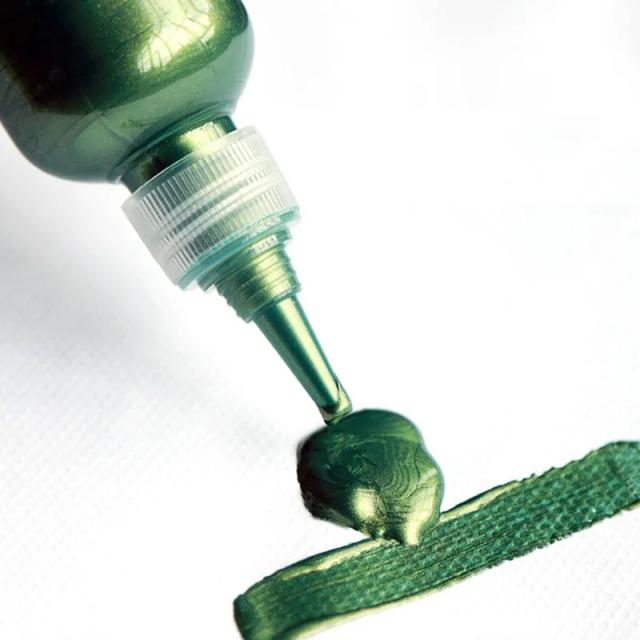 Pintura Acrílica Metálica Impermeável em 60ml com Pigmentos de Ouro para DIY, Não Desvanece