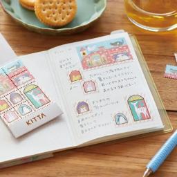 Kitta Especial Portátil e Conveniente Papelaria Adesivo, Conjunto Notebook em Estilo Selo com Foil e Desenhos de Tinta Fluorescente - Image 6