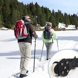 Pinça de gelo antiderrapante para homens e mulheres, sapatos Crampon, Spike Grips, grampos para neve, capas de escalada e caminhada, unissex, 5 dentes - Image 2