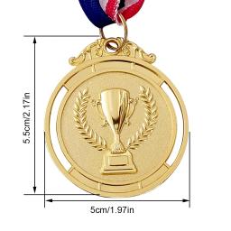 Vencedor Medalha de Recompensa com Fita no Pescoço, Ouro, Prata, Bronze, 1 °, 2 °, 3 °, Competição Desportiva, Lembrança - Image 6