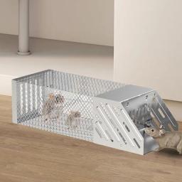 Armadilha De Rato De Aço Inoxidável, Apanhador De Animais, Armadilha De Esquilo, Apanhador Vivo, Armadilhas De Rato, Armadilha De Animais Selvagens, Ferramenta De Ratoeira - Image 4