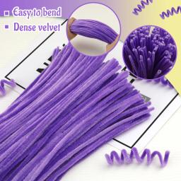 Kraball 200 peças limpadores de cachimbo hastes de chenille para artesanato varas felpudas suprimentos de natal para arte diy decorações de artesanato criativo - Image 3