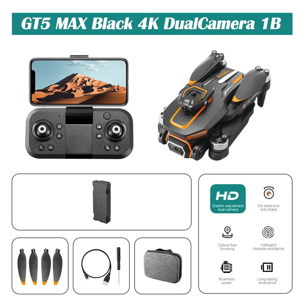 GT5 Brushless Mini Drone, 4K, 8K, Câmera dupla HD profissional, Evitar obstáculos, Sem GPS, Posicionamento de Fluxo Óptico, RC Quadcopter Brinquedos - Image 1