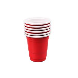 Mini copos descartáveis de plástico para festa, copos de tiro, copos vermelhos para o Natal, aniversário, casamento, comemoração do feriado, 2oz, 50 Pack - Image 1