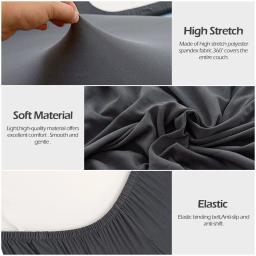 Tampa de assento laminada impermeável real do sofá, capa elástica do sofá, capas para animais de estimação e crianças, almofada para sala de estar - Image 5