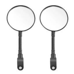 Espelho retrovisor de bicicleta ajustável, espelhos traseiros, visão traseira, guidão, acessórios de ciclismo, u9b6, 2pcs - Image 3