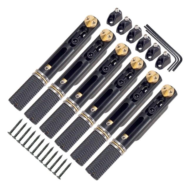 Ponte de Guitarra Elétrica Metal 6 Cordas com Porca e Chave - Acessórios e Peças de Reposição