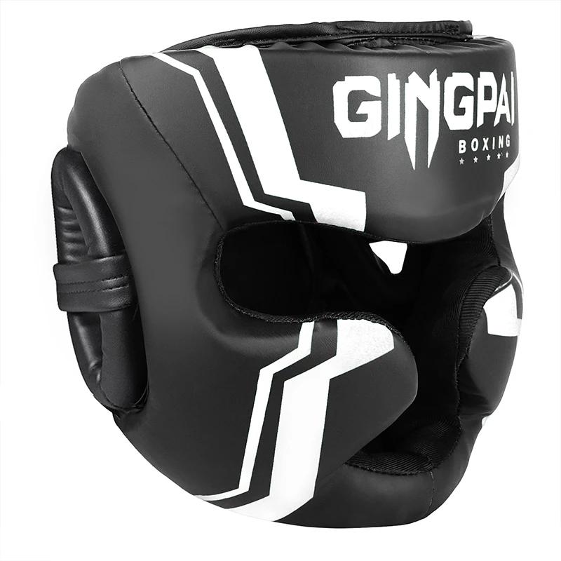 Fechado Cabeça Proteção Máscara, Boxe Combate Capacete, Completo Circundante, Treinamento Protector, Combate Livre Gear, Nariz Ponte - Image 1