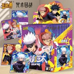 Jujutsu Kaisen Flash Gold Collection Card, Colorido Papel De Arte, Acrílico Gojo Satoru, Fushiguro Megumi, Presente de brinquedo - Image 2