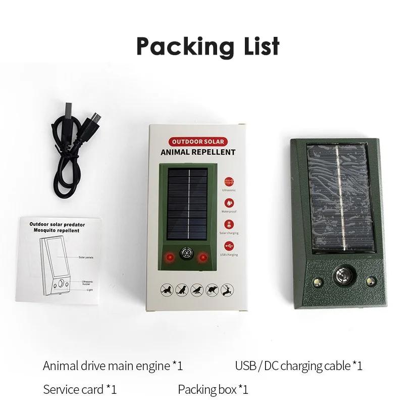 Ultrasonic Electric Bird Repeller, Defesa Solar, Repelente Infravermelho, Rato, Pombo, Assustador, Rato, Gato, Cão, Águia, Anti Birds - Image 1