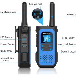 AWANFI Rádio Bidirecional 2/3/4 unidades, Walkie Talkie Portátil e Durável de Longo Alcance para Caça e Uso ao Ar Livre - Image 4