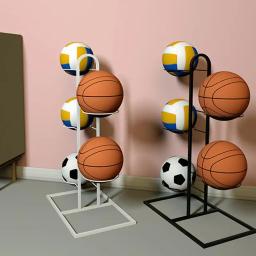 Basquete Rack de armazenamento para crianças, suporte portátil, suporte vertical, espaço interno para bola, bola de vôlei de futebol, salvar - Image 3
