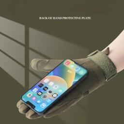 Luvas de dedo para esportes ao ar livre para homens, resistentes, respiráveis, resistentes ao desgaste, protetoras, táticas, antiderrapantes, ciclismo - Image 2