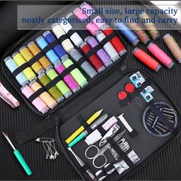 Kit de costura completo para agulhas e roscas Kit de viagem portátil Handwork bordado DIY conjunto de ferramentas de costura Organizador de agulhas e roscas - Image 6