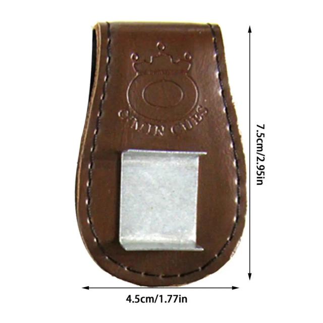 Saco de Giz Magnético para Bilhar com Suporte de Couro e Costura Delicada