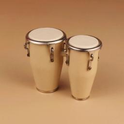 Mini Africano Tambor Miniatura Congos, bongos, instrumentos musicais, réplica, Home Display modelo, presente coleção - Image 1