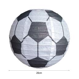 Decoração suspensa na bola, feita à mão, tema esportivo, beisebol, basquetebol, forma do futebol, casamento, festa, 20cm - Image 6