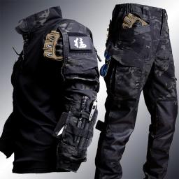 Uniforme tático ternos milit camuflagem ao ar livre terno camisas de caça calças treinamento peixe airsoft paintball conjuntos roupas - Image 6