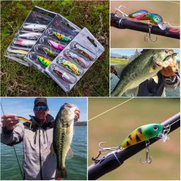 Sougayilang-isca minnow, isca artificial, 4g, flutuante, wobblers, truta, lúcio, carpa, equipamento de pesca, 4pcs - Image 6