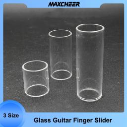 1pc guitarra slide dedo slider guitarra elétrica corrediça tubo de vidro dedo proteger junta 28mm/50mm/69mm peças - Image 1