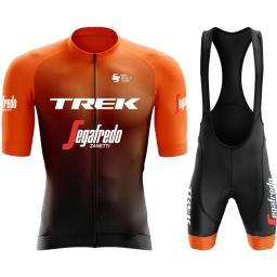 Conjunto de roupas masculinas de ciclismo, roupa esportiva, jaqueta, traje gel Sportswear, roupas, calças, uniforme de bicicleta de estrada TREK - Image 4