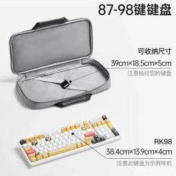 Bolsa de transporte portátil 75/98/87% para teclado mecânico, tecido oxford, bolsa de armazenamento à prova d'água, capa protetora, acessório de teclado - Image 2