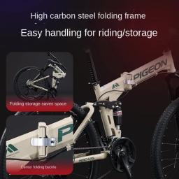 ZHIO Mountain bike de cauda macia, adulto, absorvente de choque masculino e feminino, bicicleta de estudante universitário, off-road, deslocamento urbano - Image 2