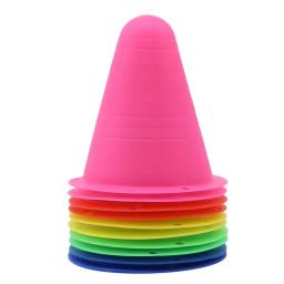 10 pçs/set skate marcador de treinamento estrada cones rolo futebol rugby formação torre macia patinação obstáculo rolo de skate pilha - Image 3