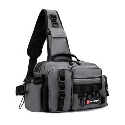 Mochila de pesca impermeável, caixa de atração, sacos de armazenamento para homens, mochila de cintura com vara, bolsa de ombro - Image 3
