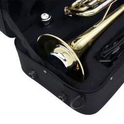 Slade mini abs trompete semi-fechado mudo amortecedor silenciador trompete peças de prática acessórios de instrumento de vento de bronze - Image 4