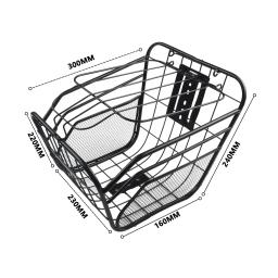 Cesta de Metal Frontal para Bicicleta, Peças de Bicicleta, Substituição, Prática, Alta Qualidade, Armazenamento, Prático, Suporte E-Bike - Image 4