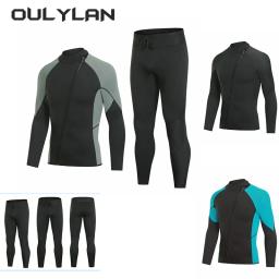 Terno de mergulho de neoprene para homens e mulheres, roupas de mergulho profissional, calças, jaqueta frontal, novo, 3mm, 2024 - Image 1